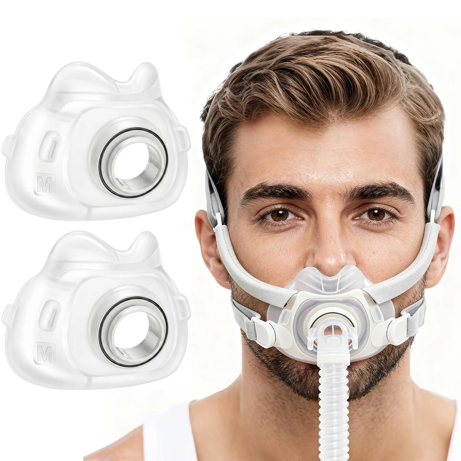 CPAP accessories including hoses, masks, and filters for sleep apnea therapy
