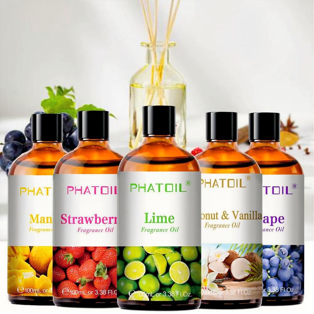 Pure essential oils and aromatherapy diffuser blends for natural relaxation and wellness