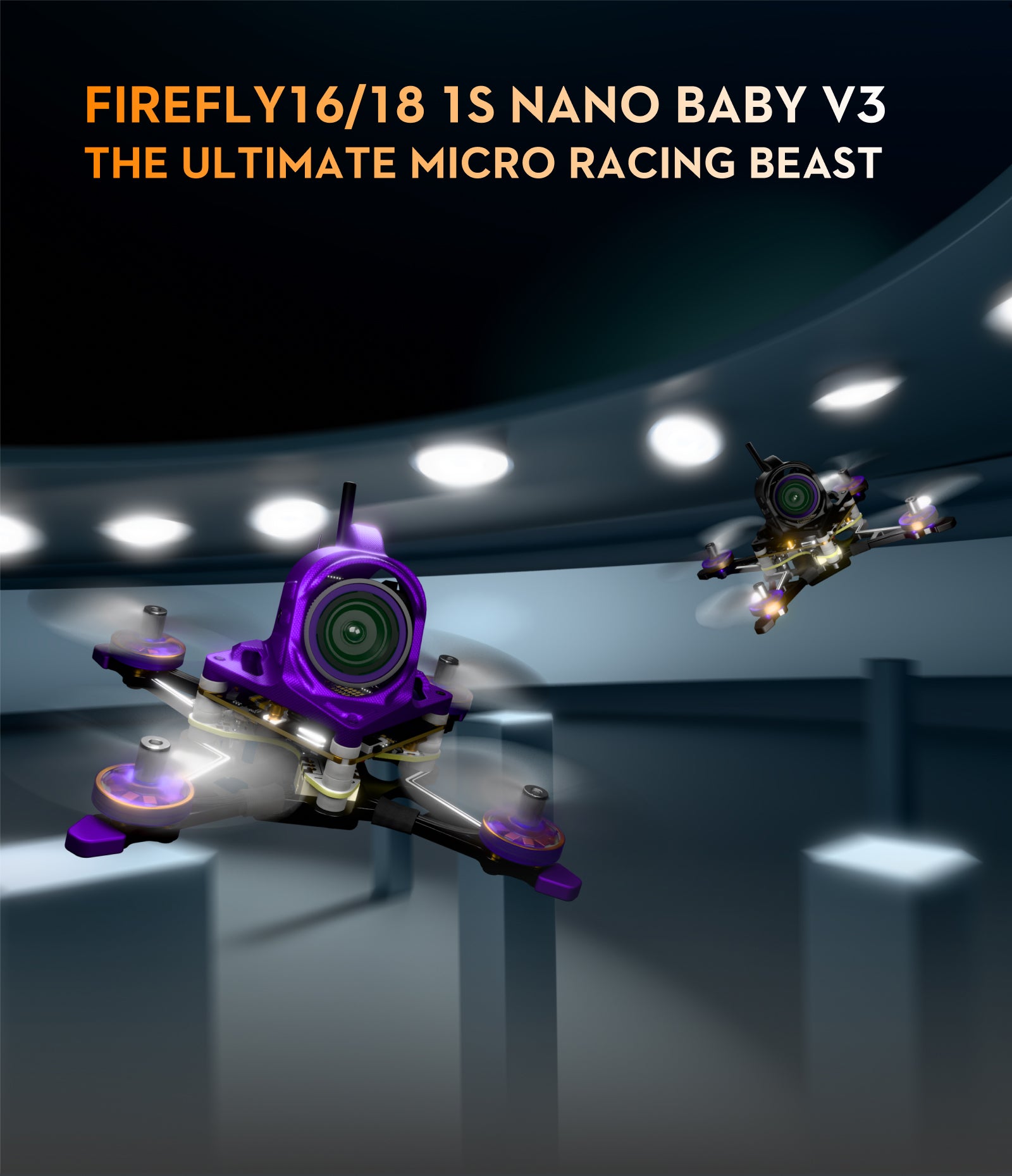 Flywoo Firefly 1S Nano FPV Drone | Walksnail Digital Nano Camera Tidesmit