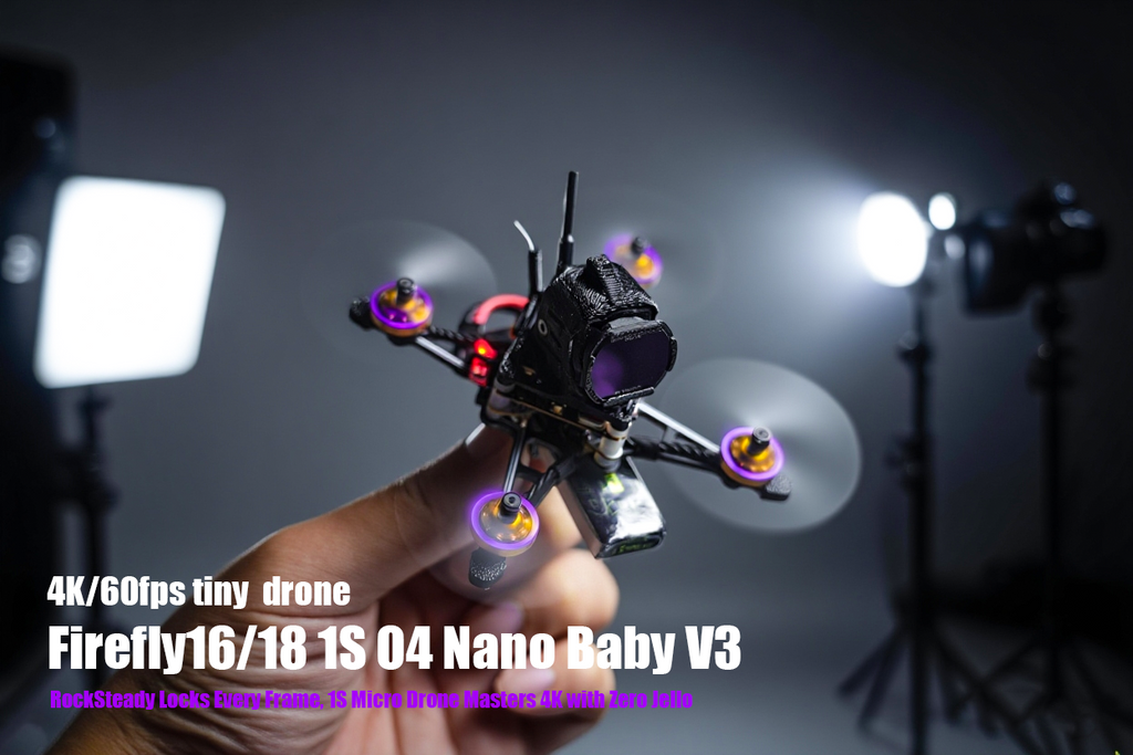 Tiny Whoop 1S O4 FPV Camera Drone with ELRS 2.4g System Tidesmit