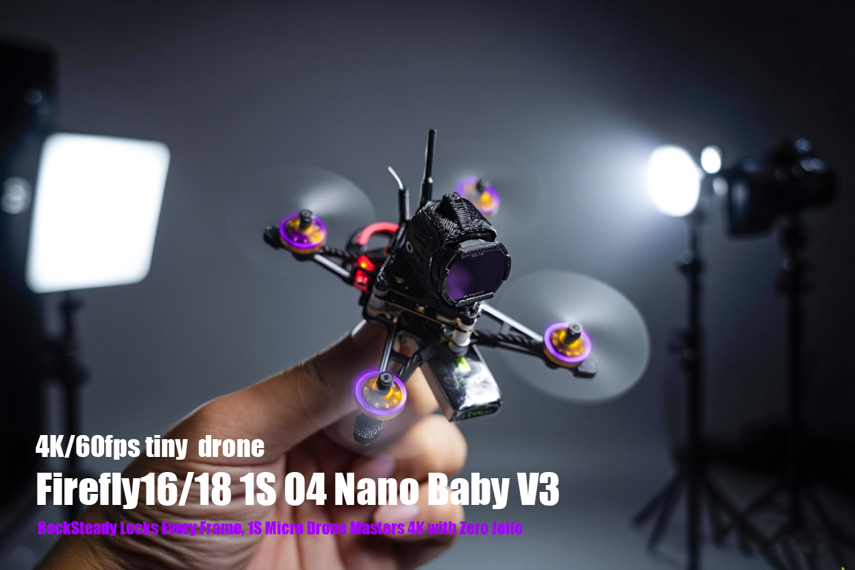 Tiny Whoop 1S O4 FPV Camera Drone with ELRS 2.4g System Tidesmit