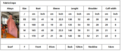 Crepe Khimar Set Boat Neck Two-Piece Abaya Hijab Muslim Maxi Dress hijab headsarf