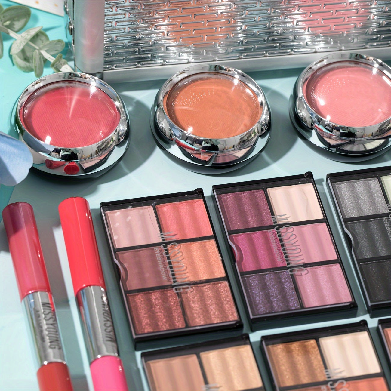 106pcs Professional Makeup Kit - Multi-Functional Cosmetic Set with Eyeshadow, Lipstick, Mascara, Brushes & More - Ideal Gift for Makeup Artists, Perfect for Halloween, Christmas, and Black Friday Tidesmit