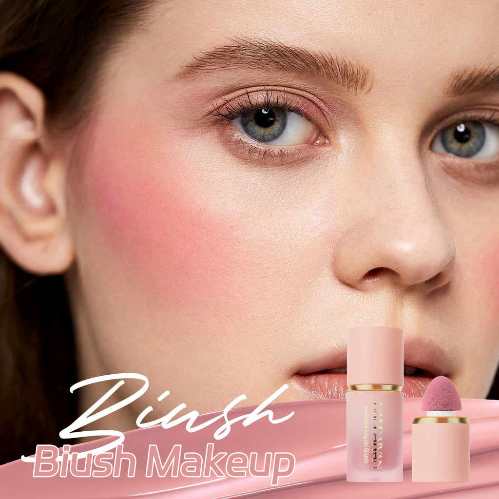 Liquid Cream Blush Set - Long-Lasting Matte Finish, 2-Piece Kit Permanent Makeup Machines Tidesmit