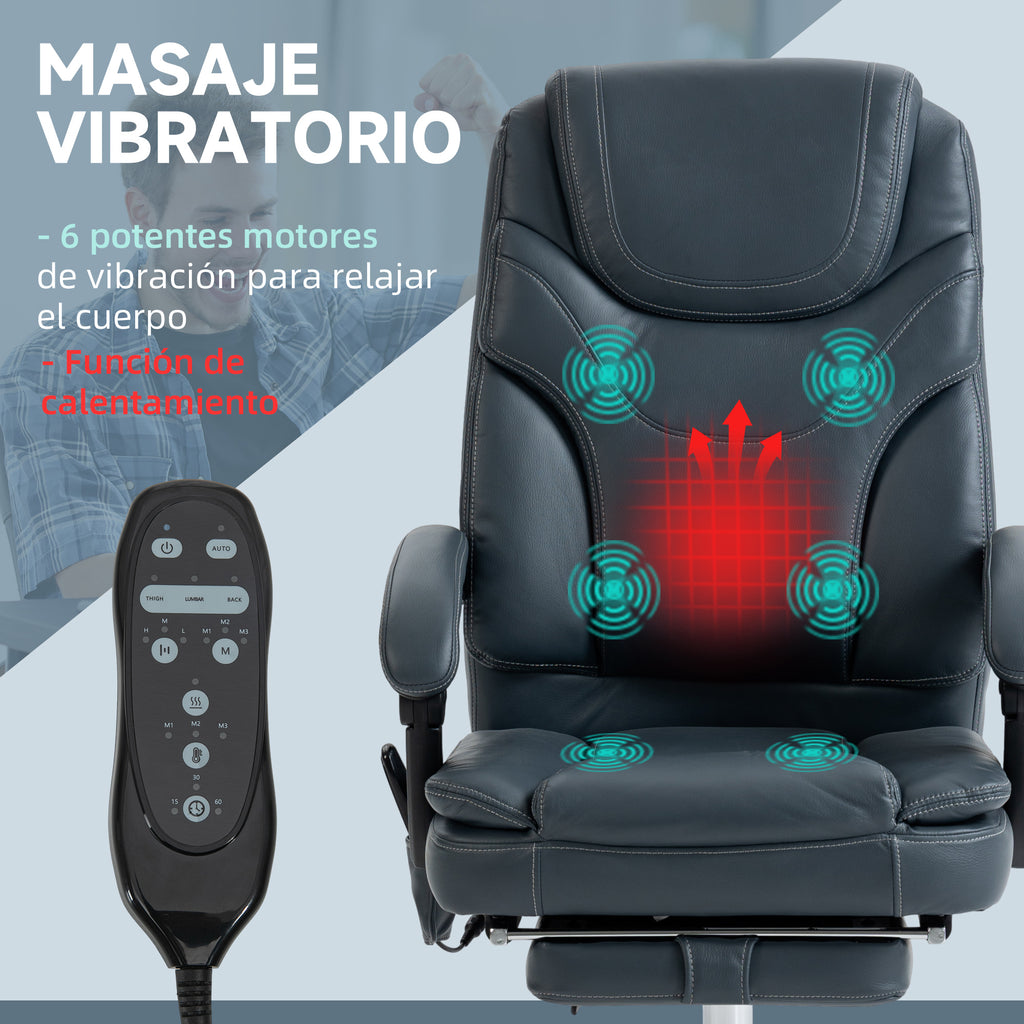 Massage Recliner Chair with 6 Vibration Points - Gray | Tidesmit Massage Chairs Tidesmit
