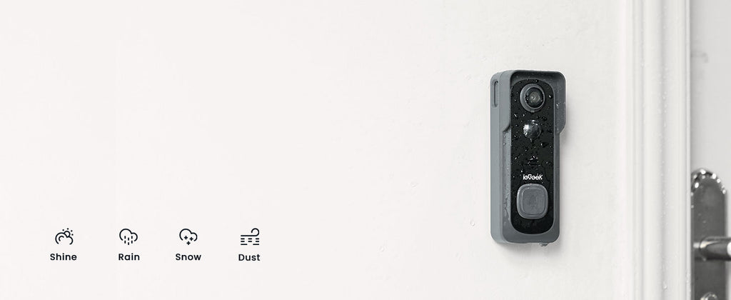 ieGeek 2K Doorbell Camera Wireless -Video Doorbell with Chime Ringer, Smart Wifi Doorbell AI & PIR Motion Detection