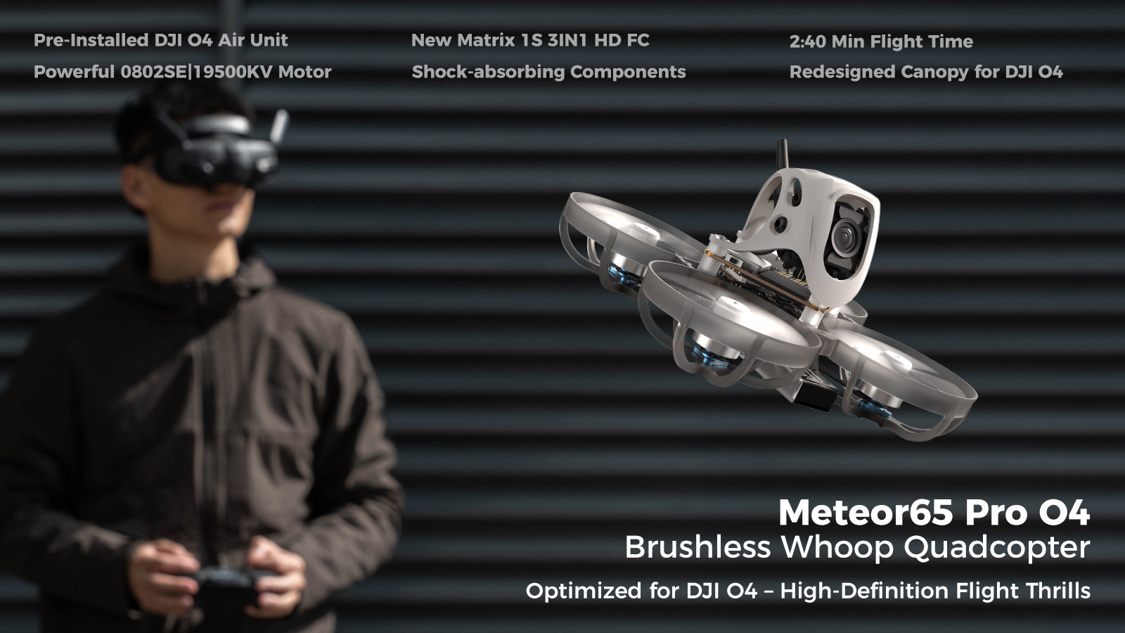 Meteor65 Pro Brushless Whoop Drone | DJI O4 System | Tidesmit Tidesmit