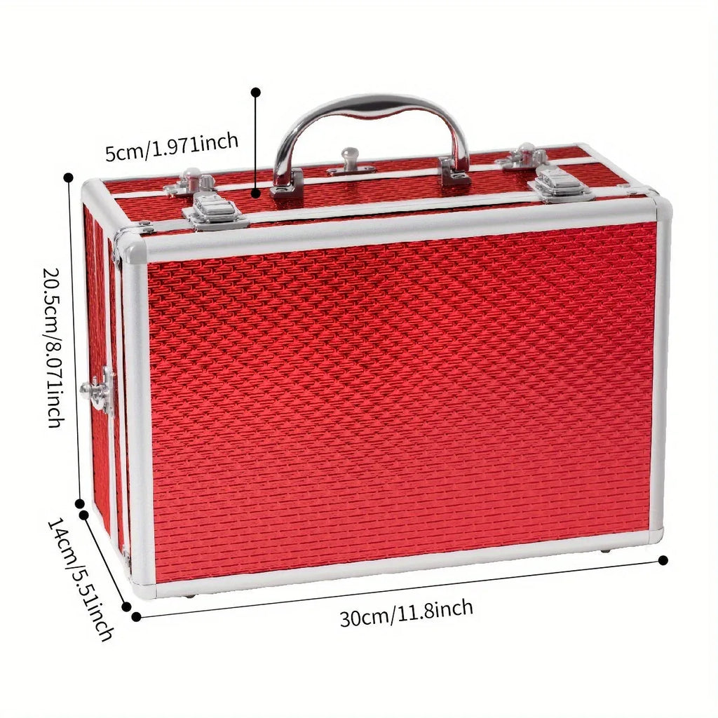 Professional Makeup Kit with Mirror - Portable Travel Set by Tidesmit Professional Makeup Kits Tidesmit