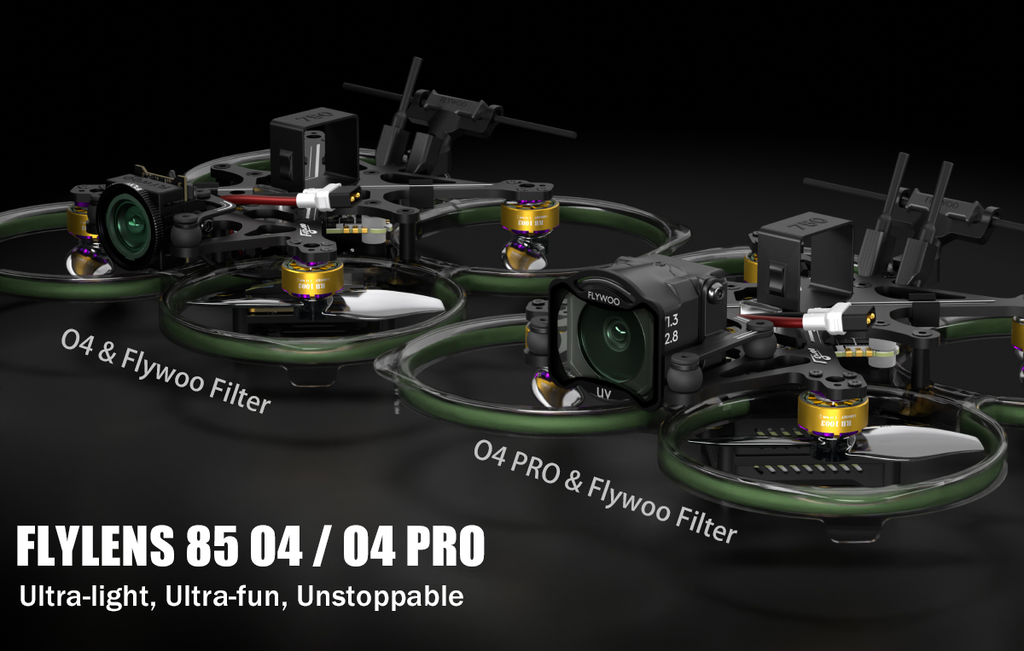 Flywoo Flylens 85 HD O4 FPV Drone - 2S Mini Racing Quadcopter Tidesmit