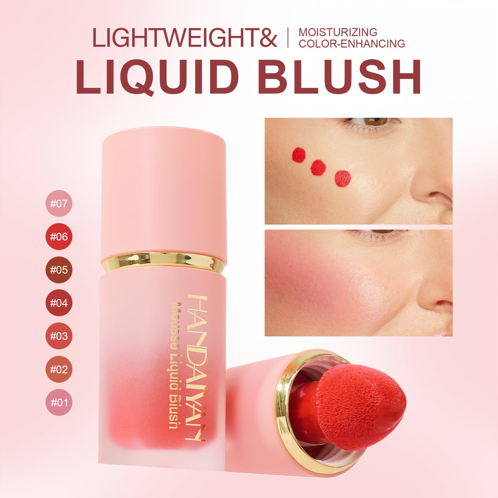 Liquid Cream Blush Set - Long-Lasting Matte Finish, 2-Piece Kit Permanent Makeup Machines Tidesmit