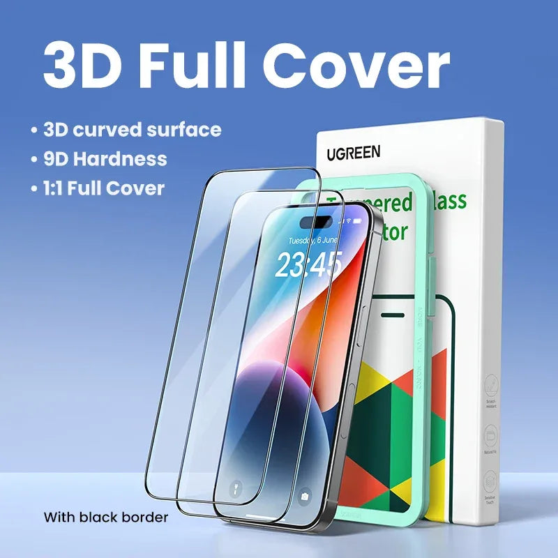 iPhone 14 Pro Max Screen Protector - 9H Tempered Glass 2 Pack by Tidesmit 3D Full Cover Tidesmit