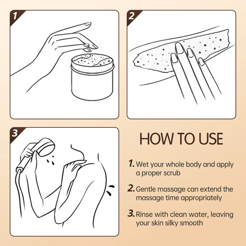 Coffee Body Scrub for Deep Exfoliation and Pore Cleansing - 250ml Scrubs Treatments Tidesmit