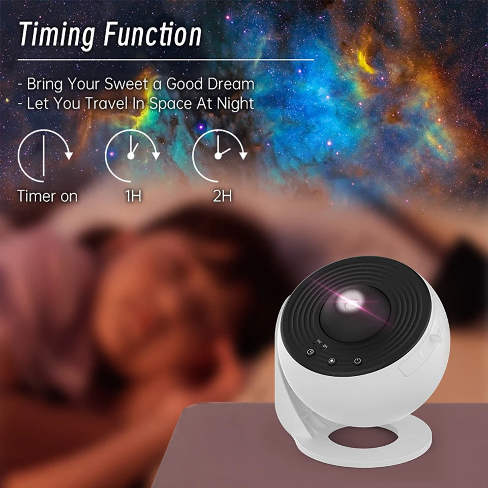 Galaxy Projector Night Light 360 Degree Star Lamp for Bedroom Decor Tidesmit