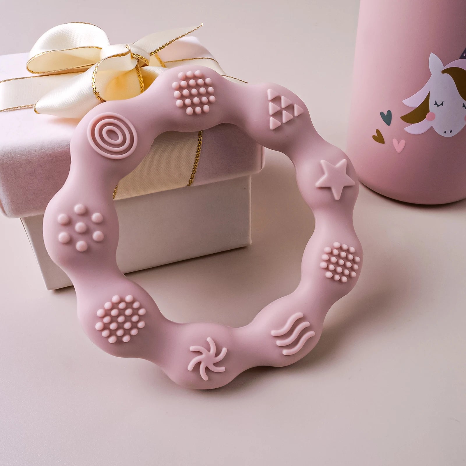 1PCS Baby Silicone Teether Food Grade Newborn Pacifier Relief Design Teether Infant Tactile Training Toys Infant Teething Toy
