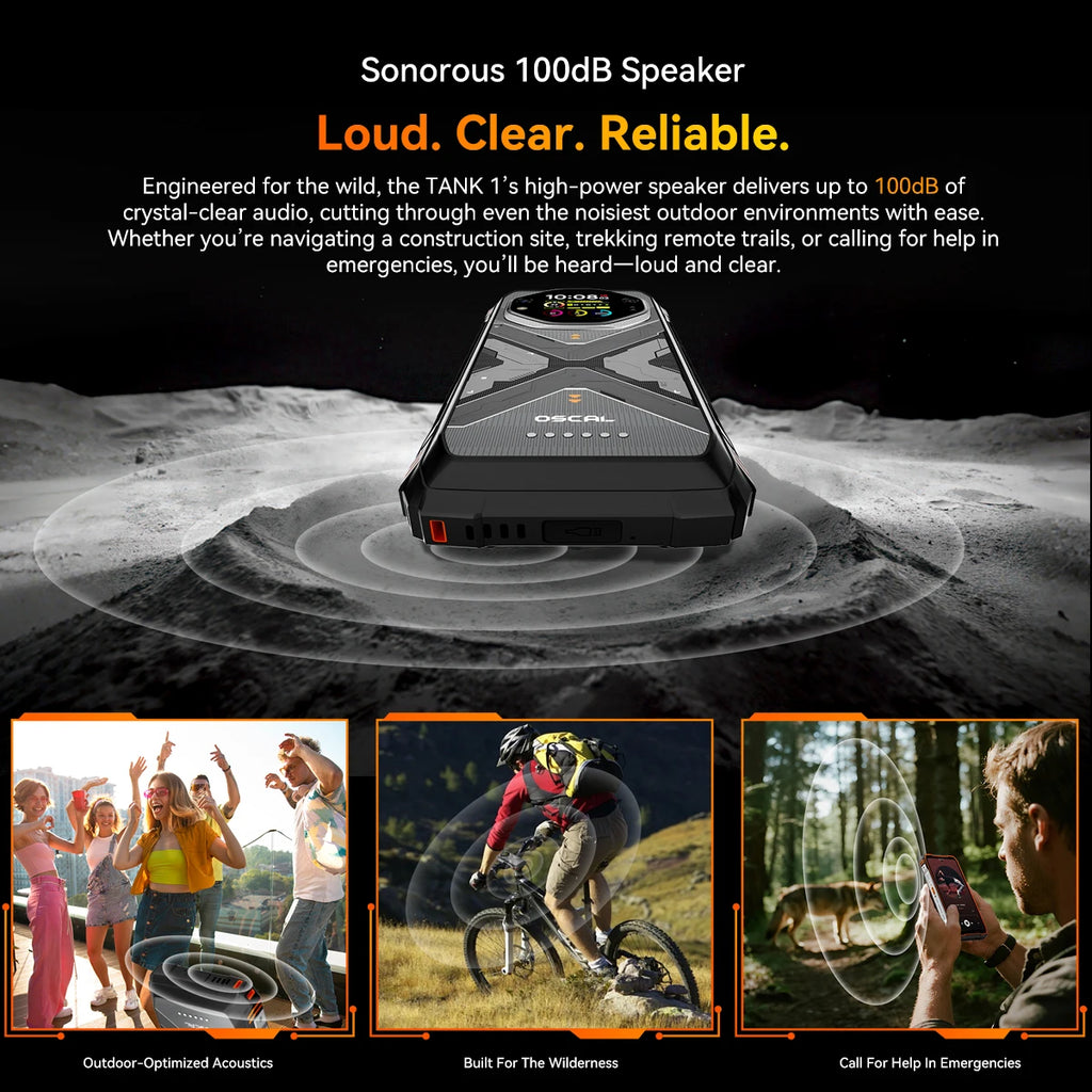 Blackview OSCAL TANK 1 Rugged Smartphon 5G 6.78" FHD+Display Cell Phone16GB+512GB 20000mAh 64MP Telephone Portabl Android 15 NFC