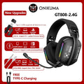 Wireless Gaming Headset Tidesmit GT808 Bluetooth RGB Mic Black Tidesmit
