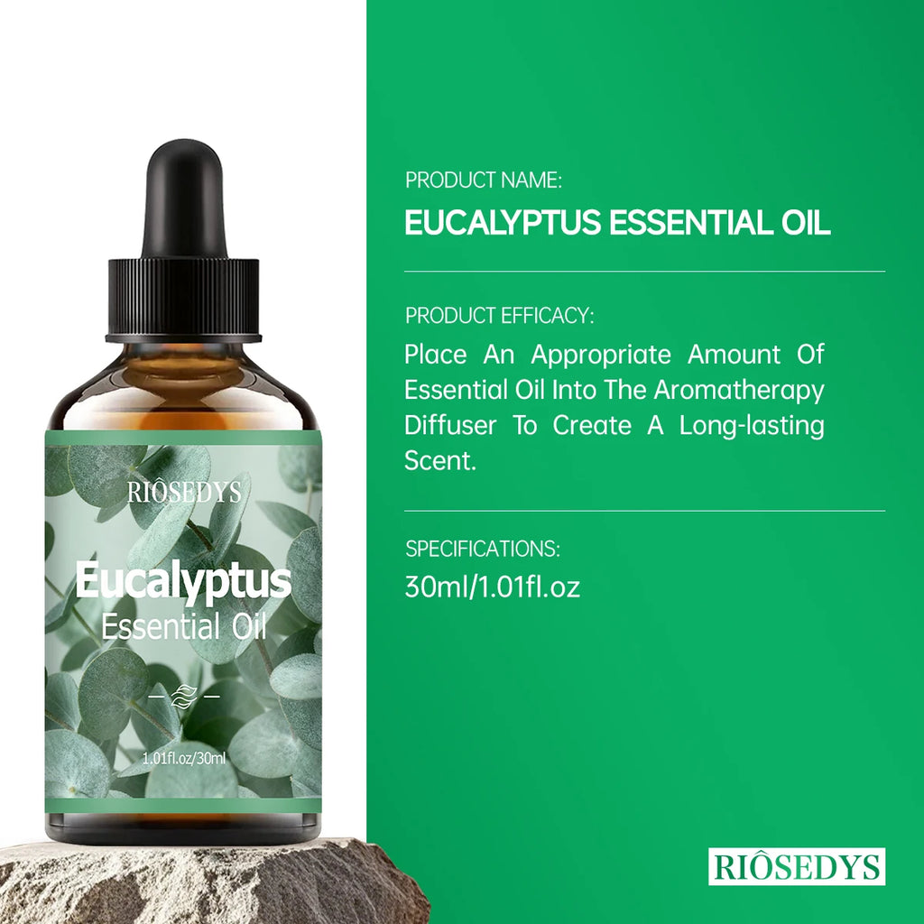 Eucalyptus essential oil natural fragrance, is suitable for body massage treatments ,hair care anddiffuser