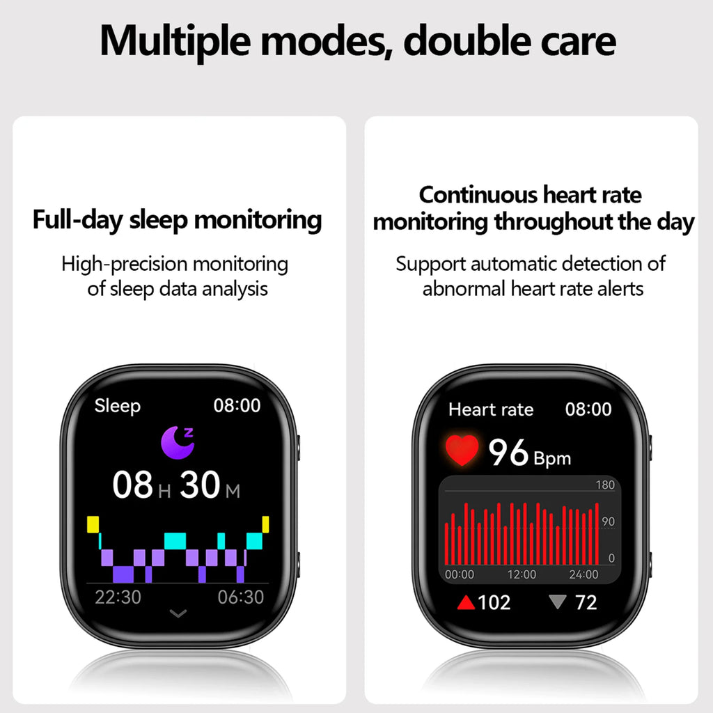 2026 New 1.88 Inch HD Smart Watch Women Bluetooth Call Smartwatch IP68 Waterproof Fitness Tracker DIY Custom Watch Face Sleep Monitor Multi Sports Mode Long Battery Life Message Reminder Smart Watch For Android IOS Ladies Gif