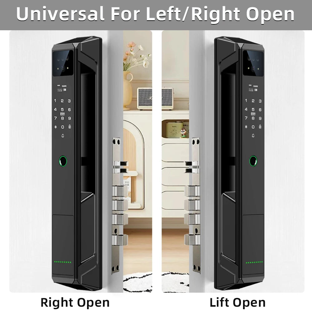 RAYKUBE P8 Tuya WiFi Camera Palm Vein Smart Lock Face Recognition Digital Fingerprint Lock With Video Call 21-language Voice