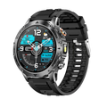 Men Military Smart Watch 1100mAh Large Battery 30 Days Standby Bluetooth Call Flashlight Compass 1.7" TFT HD 360*360 Screen IP68 Waterproof Sports Smartwatch 100+ Sport Modes Heart Rate Sleep Monitor Fitness Tracker For Andro