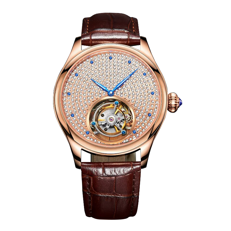 Classic Design 7012 Tourbillon Automatic Mechanical Watch Men Luxury Watch Manufacturer certified
