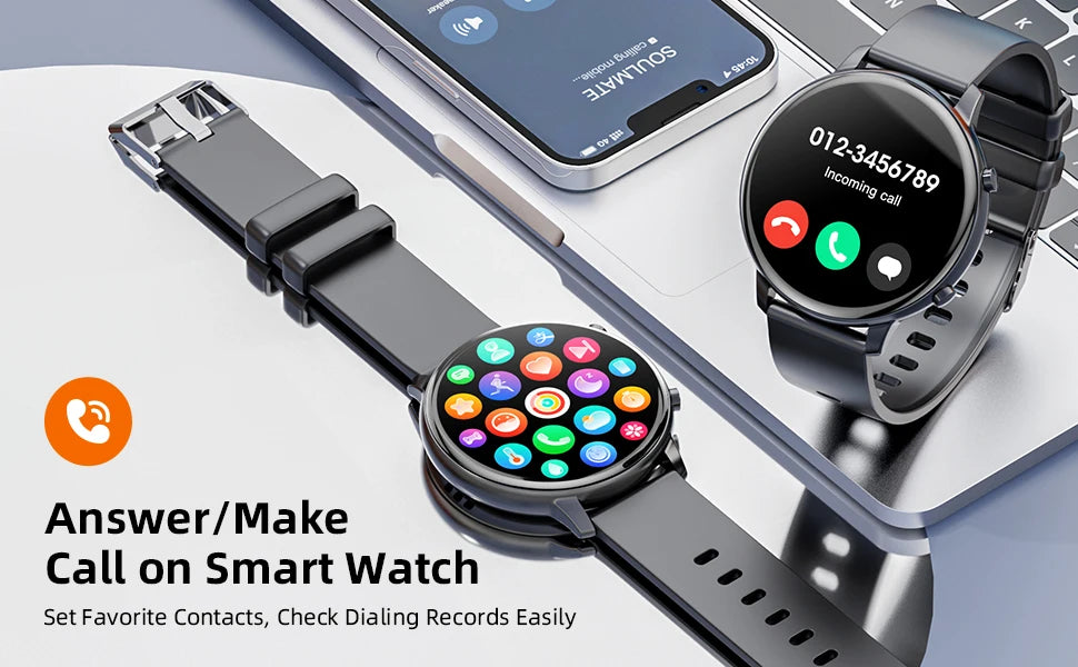 1.39'' HD 360*360 Smart Watch Bluetooth Calling, BLE5.2 IP67 Waterproof Fitness Tracker, Real-time Heart Rate Multi-Sport