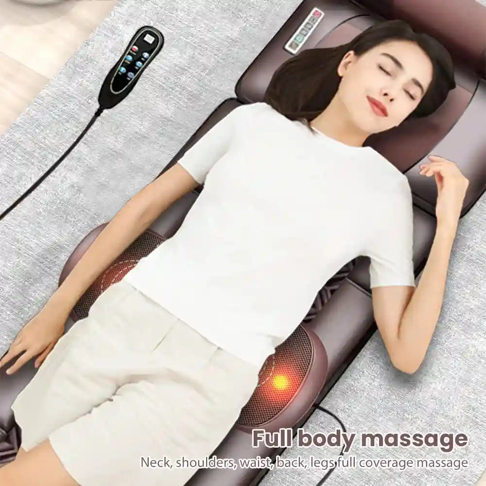 Electric Massage Mattress with Heat Therapy for Back Pain Relief (EU) Back Massage Instrument Tidesmit