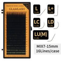 GLAMLASH L/LU/M W Shape Eyelash Extension 3D Premade Volume Fan Lashes W Style YY Lashes Faux Mink Volume Lashes Natural