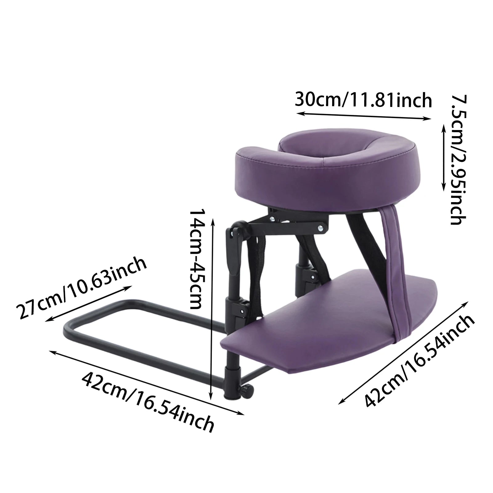 Portable Neck Massager for Cervical Relief | Ergonomic Relaxation Tool Relaxation Treatment Violet With Bag Tidesmit