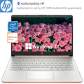 HP 14Inch Slim Business Laptop,Intel Celeron N4120,16GB RAM,384GB Storage(128GB eMMC+256GB Micro SD),1-Year Office 365,Rose Gold