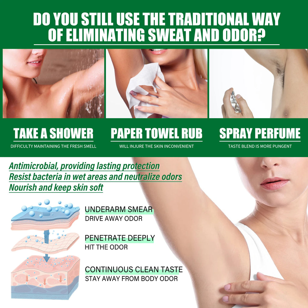 Tidesmit body odor remover cream, an underarm odor cleanser and refreshing long-lasting antiperspirant for body care.