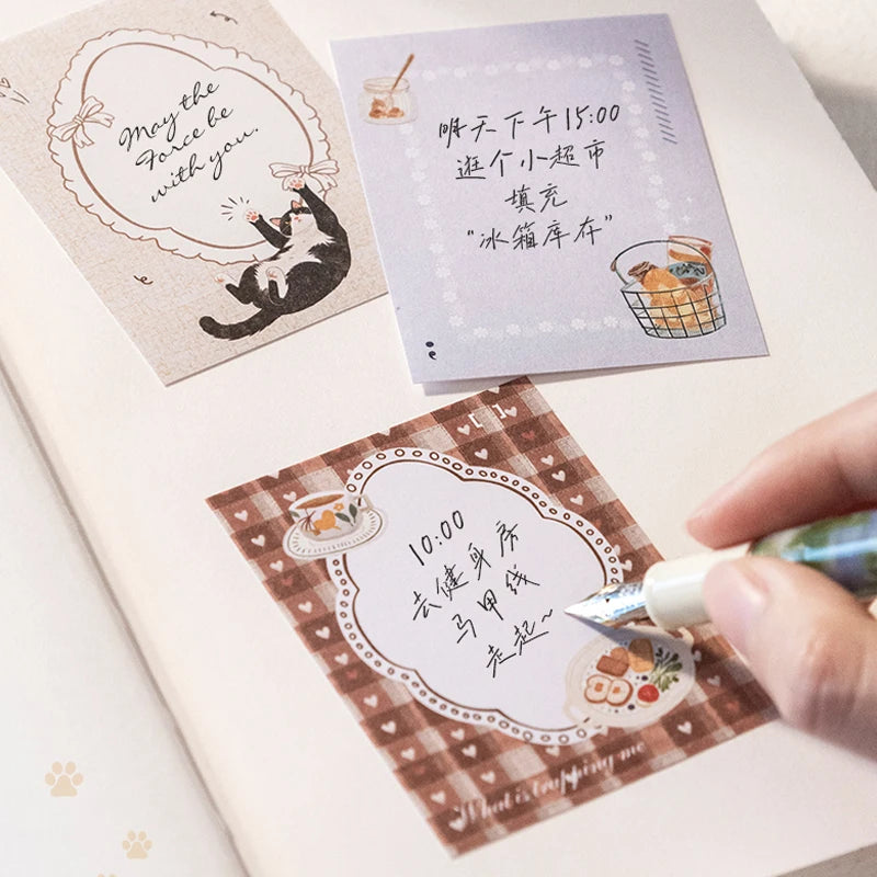 Mr.Paper 16Pcs/Book Light Sleep Manuscript Series Healing Hand-Drawn Base Sticker Pack for Journal Scrapbook DIY Handbook Decor