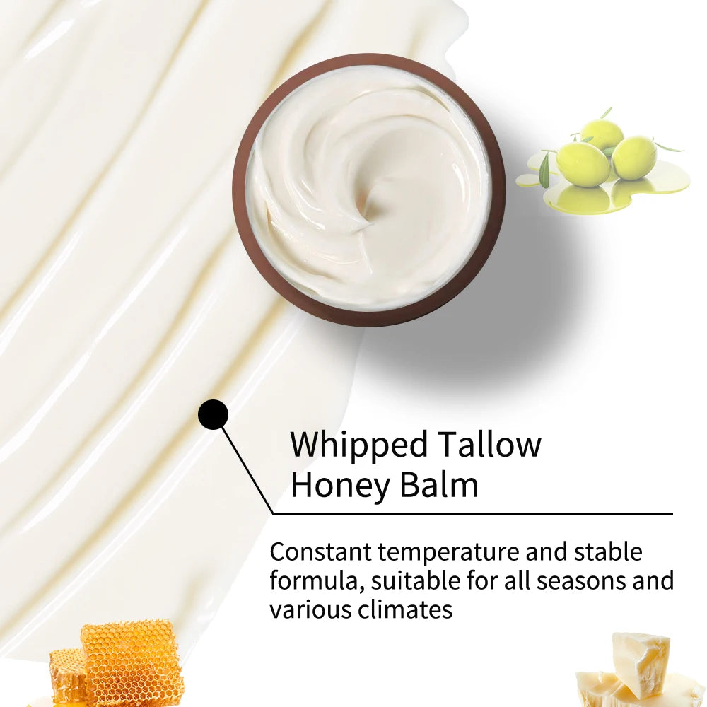Whipped Tallow Cream, Moisturizing Face and Body Lotion, Skin Care, Lip Balm, Moisturizing,