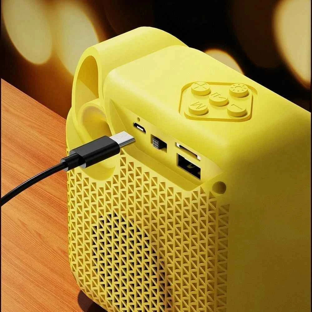 CTX Travel Outdoor Music Player for Bluetooth Speaker with RGB LED Lighting USB AUX Subwoofer Plastic Colorful Lights My Store