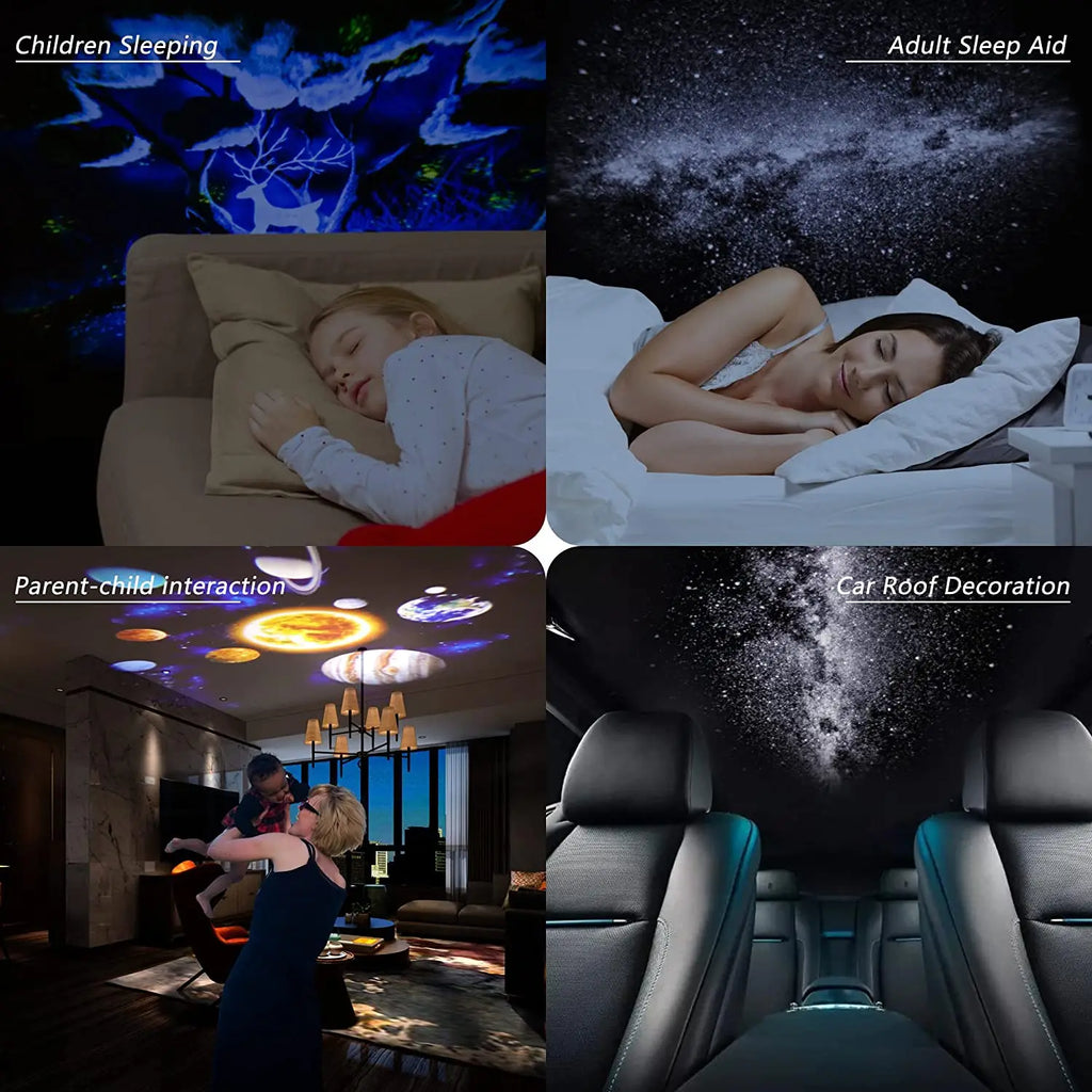 Galaxy Projector Night Light 360 Degree Star Lamp for Bedroom Decor Tidesmit