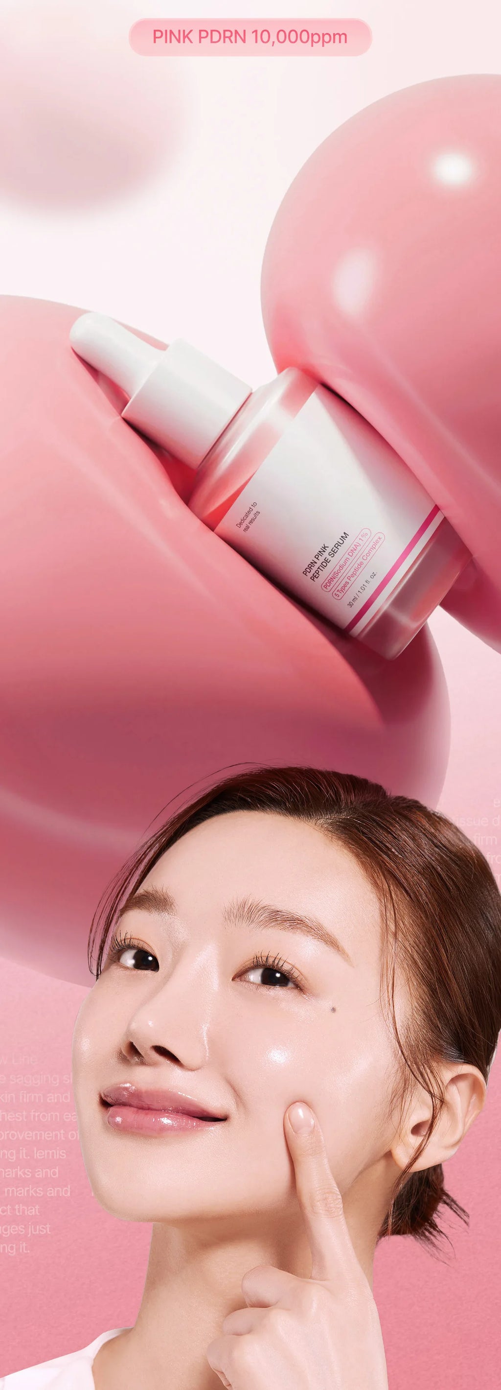 Niacinamide PDRN Pink Salmon Peptide Serum – Targets Dark Spots & Uneven Tone Hydrates Firms Smooths Fine Lines Daily Radiance
