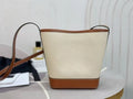 Classic Fashion Large Women's Canvas Bucket Bag Must Have with Adjustable Long Strap for Crossbody Shoulder Tote