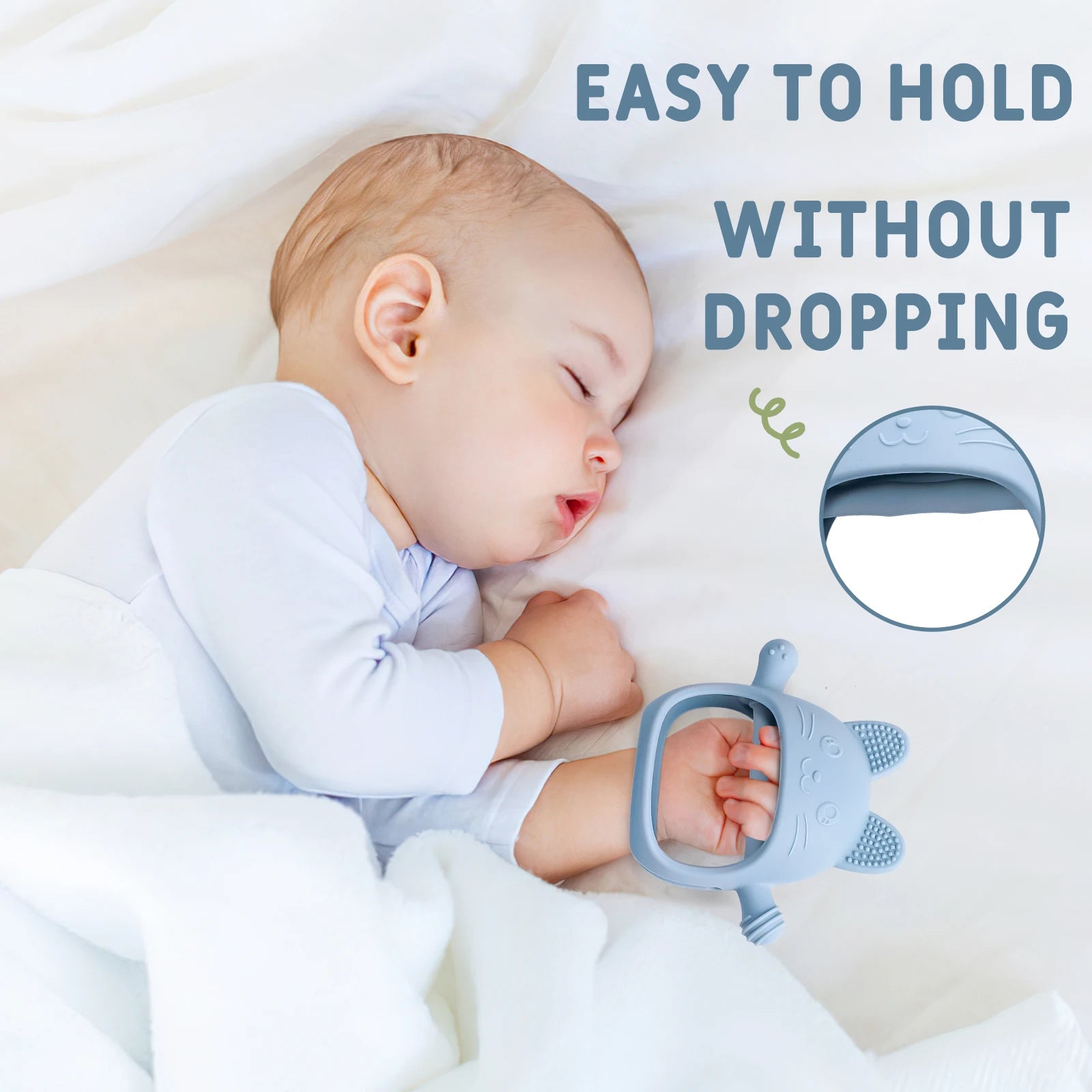 Baby Silicone Teether Gloves Toys BPA Free Silicone Soft Soothing Dental Care Gums Anti-eating Hand Molar Toys Baby Accessories