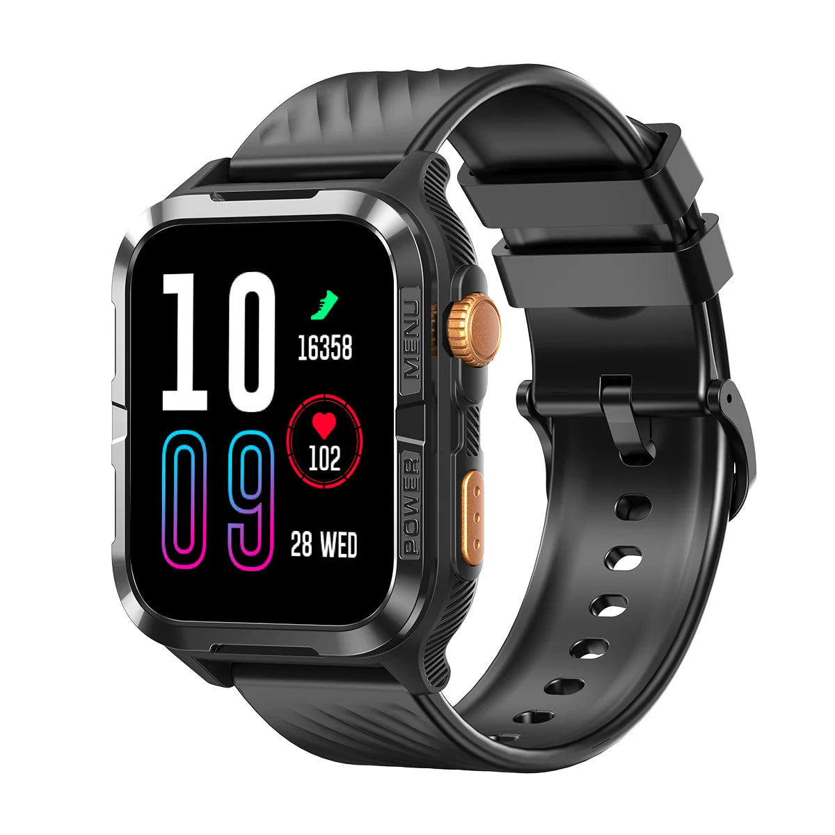 Blackview 1.83'' Smartwatch Waterproof TFT Display Smart Watch with Message Call Sleep GPS LED Light for Men Women W10 Pro