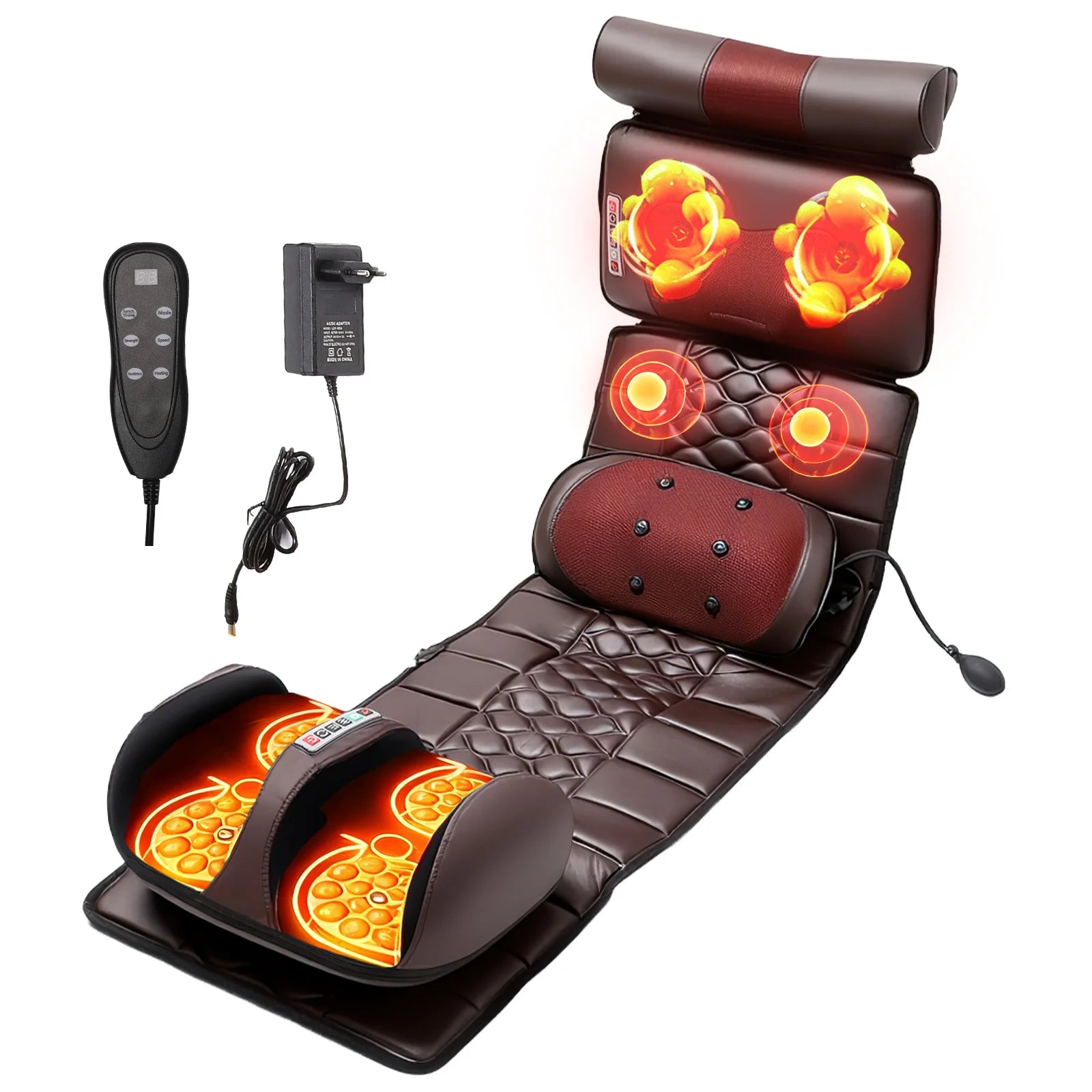 Electric Massager Mattress with Heat Therapy for Full Body Relief Massage Cushion Type 2 Poland Tidesmit