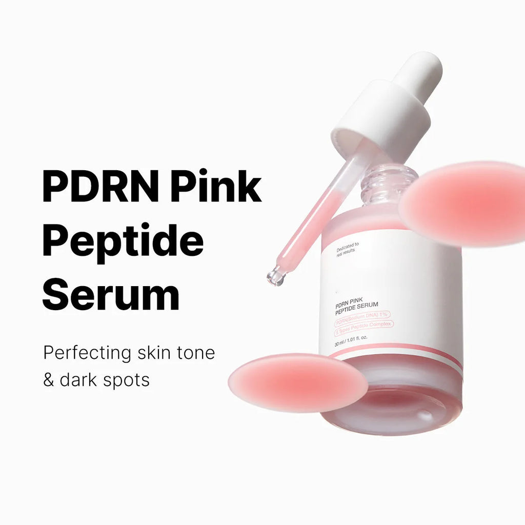 Niacinamide PDRN Pink Salmon Peptide Serum – Targets Dark Spots & Uneven Tone Hydrates Firms Smooths Fine Lines Daily Radiance