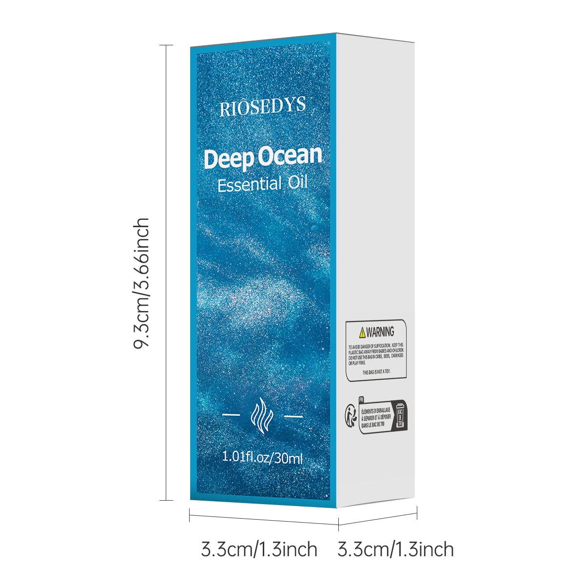 Deep ocean essential oil, with a sea breeze scent,  suitable for body massage and aromatherapy, providing powerful moisturizing
