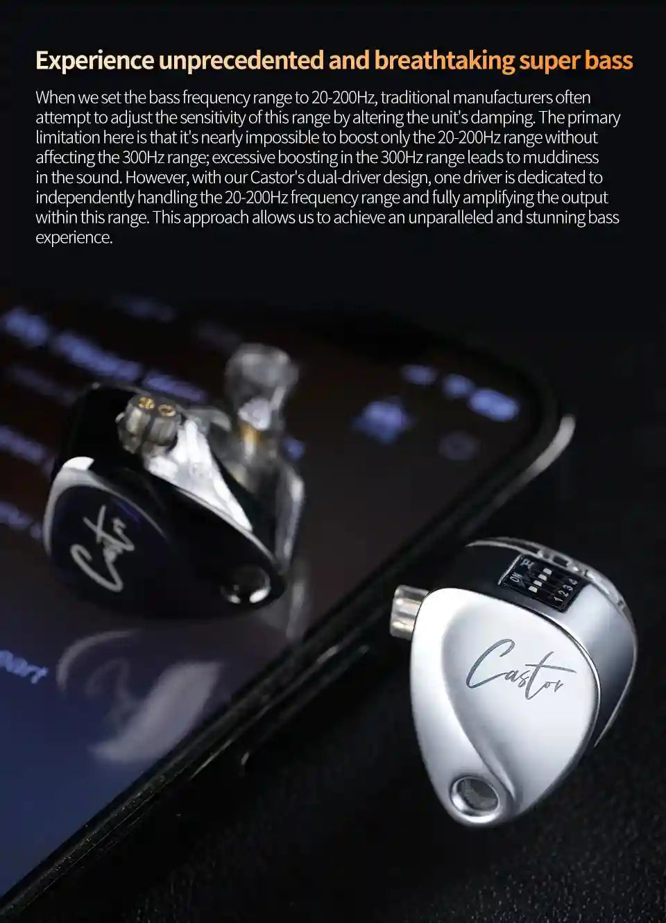 KZ Castor Tunable HiFi In-Ear Monitors | Dual-Driver Studio Precision Tidesmit