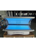 Vertical Solarium Sunbed with Full Body Light Therapy for Muscle Relief Back Massage Instrument Blue Tidesmit