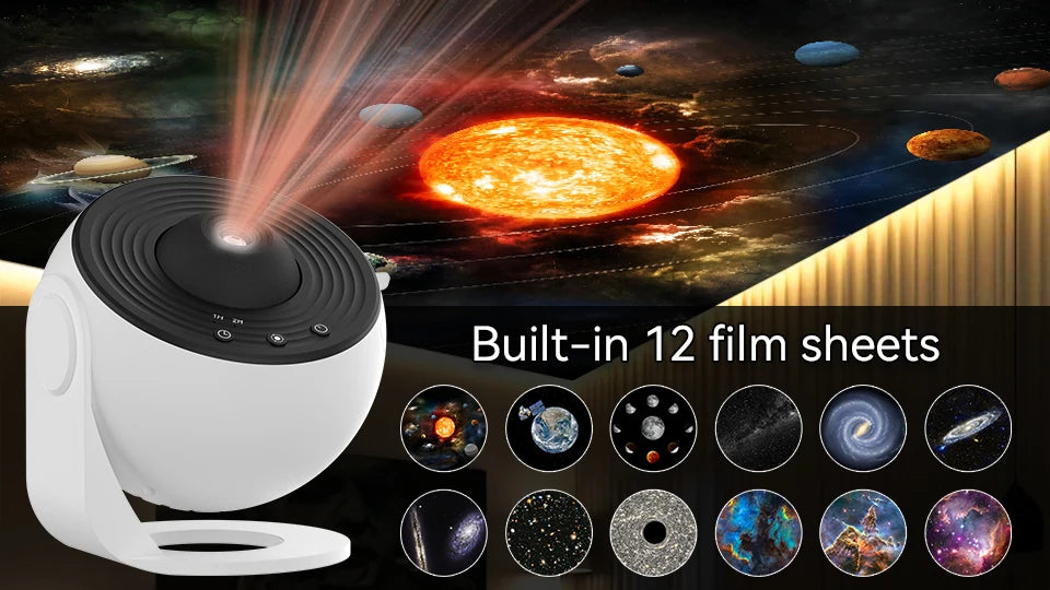 Galaxy Projector Night Light 360 Degree Star Lamp for Bedroom Decor Tidesmit