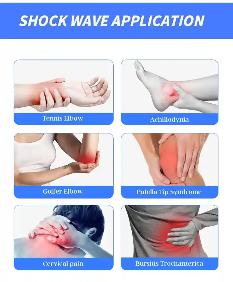 Shockwave Therapy Machine for Back Pain Relief - Certified Tidesmit 110V/220V Massage Chairs Tidesmit