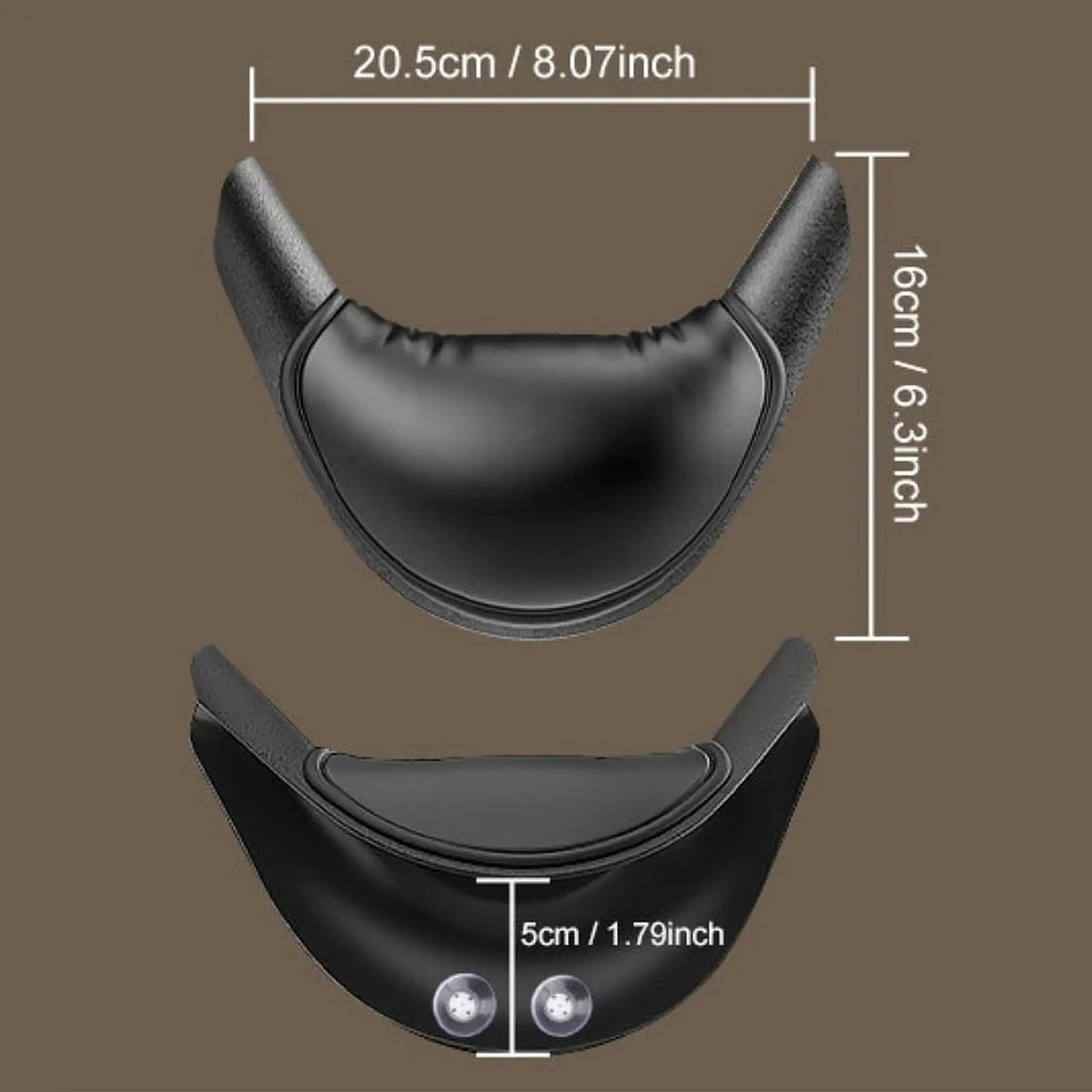 Shampoo Bowl Neck Rest Cushion - Soft Silicone Hair Wash Mat (Black) Massage Chairs Black Tidesmit