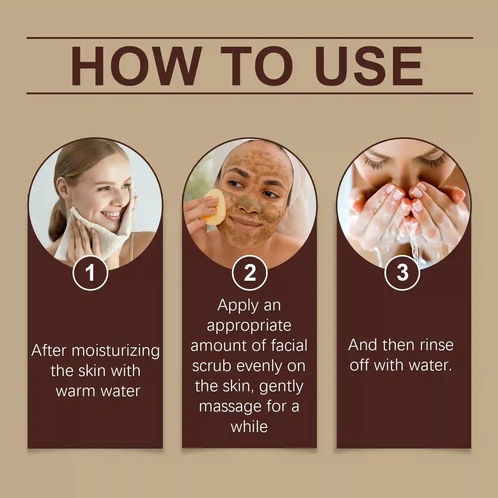 Face Exfoliating Scrub for Acne - Deep Pore Cleansing & Brightening Scrubs Treatments Tidesmit