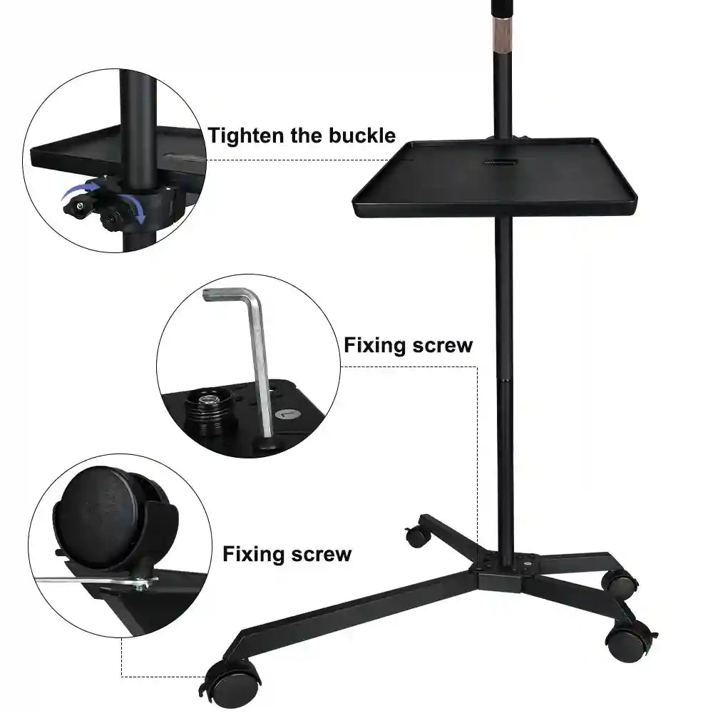 Half Moon LED Floor Light | Adjustable Beauty Lamp for Content Creators Tidesmit