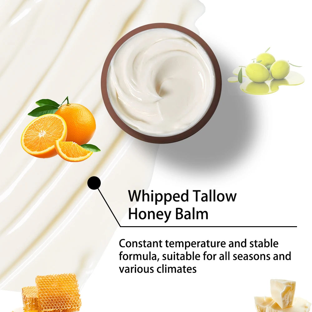 Whipped Tallow Cream, Moisturizing Face and Body Lotion, Skin Care, Lip Balm, Moisturizing,